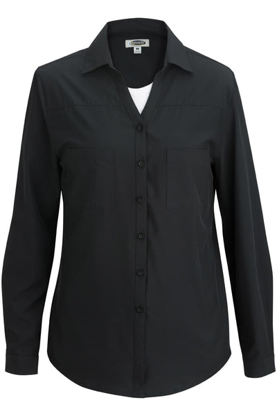 black blouse, long sleeve blouse