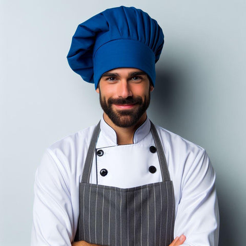 blue chef hat, chef hats