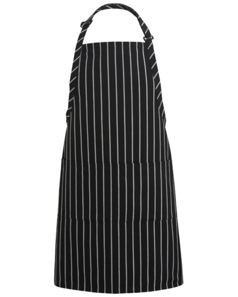 discount bib apron, chalk stripe bib apron, chef bib apron