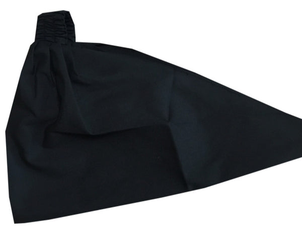black chef head wrap, black bandana