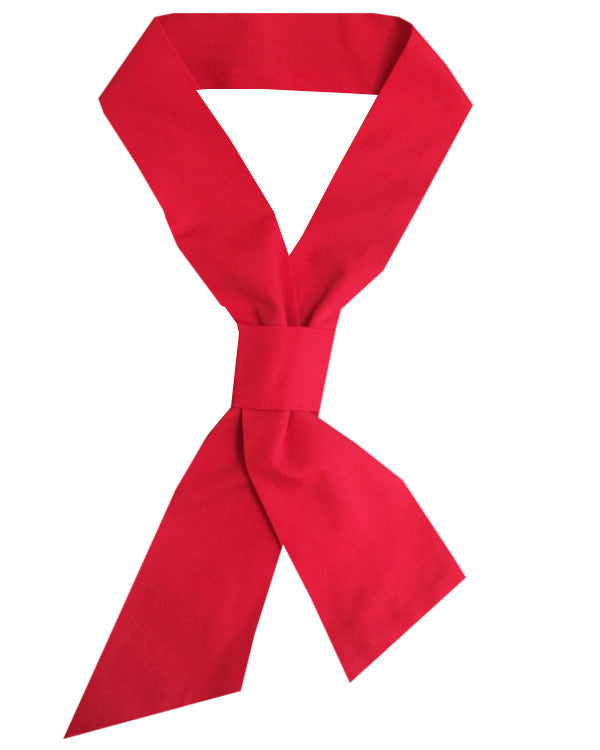 Chef Necktie with Knot Red Color – Tasteful Style Attire