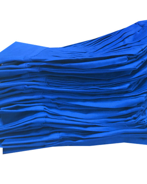 blue chef tall hat kitchen chef tall high quality chef pleated tall hat