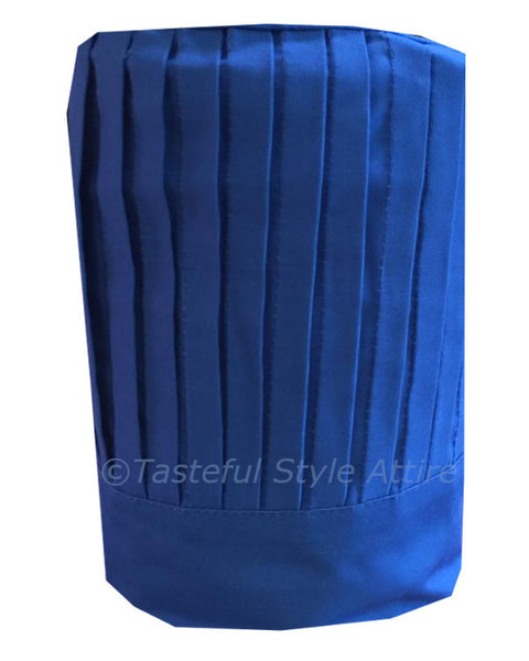 Hibachi chef tall hat set, blue chef tall hat