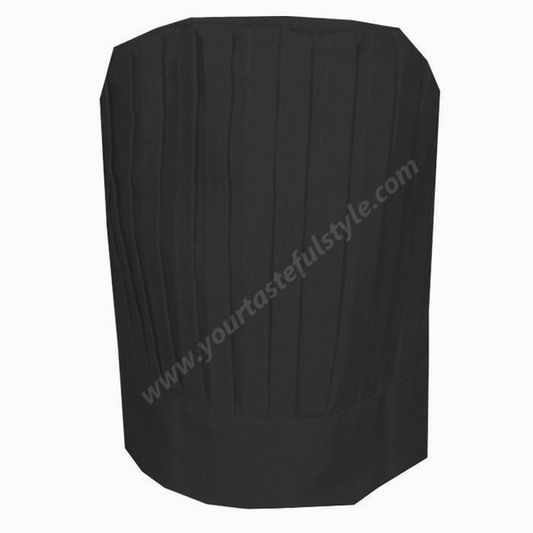 kitchen chef tall hat, restaurant chef tall hat, chef tall hat black tall hat