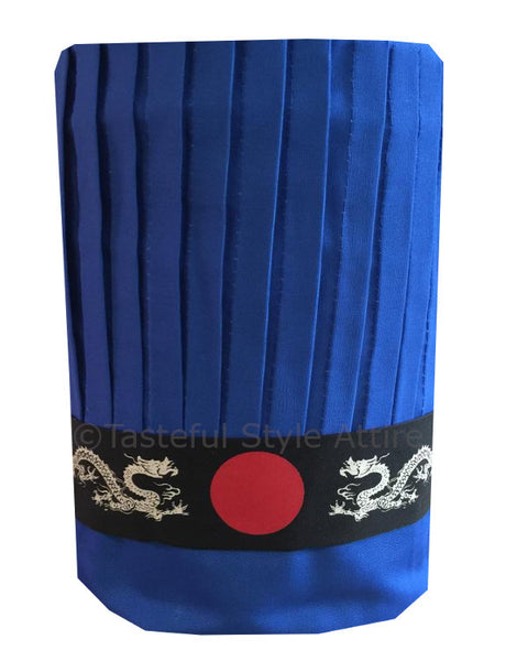 blue hat set, hibachi chef hat set