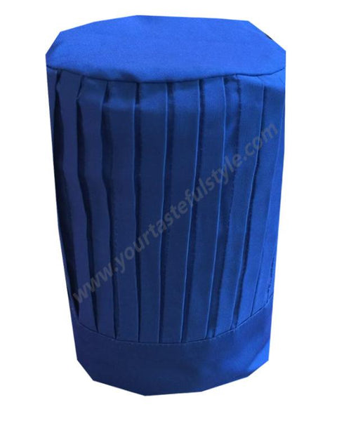 blue chef tall hat, chef hat, blue chef hat, hibachi chef tall hat, teppan chef