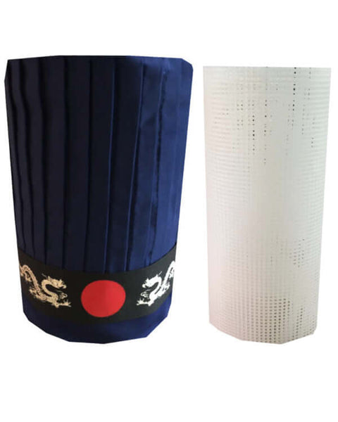 hibachi chef hat sets, Teppanyaki chef hat set, Japanese grill chef hat set