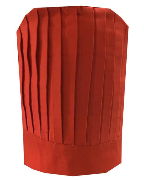 Orange chef tall hat, chef tall hat, chef fabric tall hat