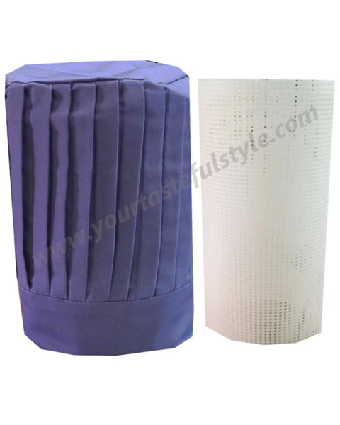 purple color chef tall hat, chef tall hat set