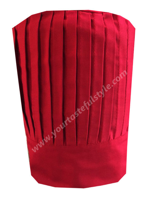 Red Pleated Beanie, Beanie Pleated - Red