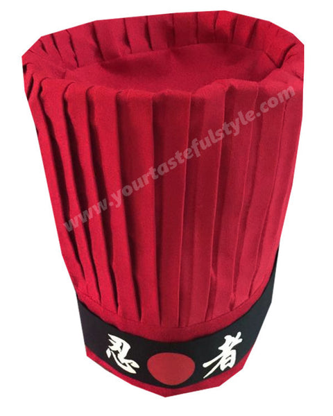 Hibachi chef hat set, Teppan chef hat set, Hibachi tall hat sets