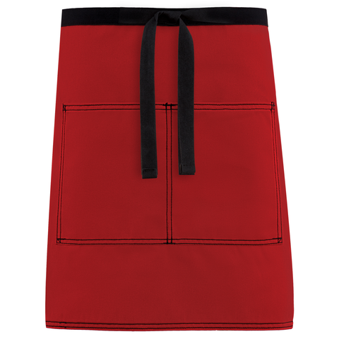 Bistro apron red and black, bistro apron, kitchen bistro apron