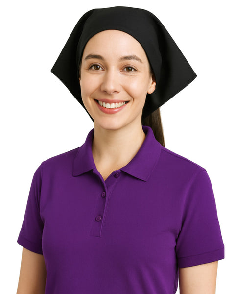 black Bandana, waitress bandana, waiter bandana