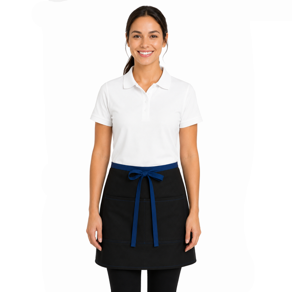 black bistro apron, bistro apron, front house bistro apron, waiter apron, waitress bistro apron, chef aprons
