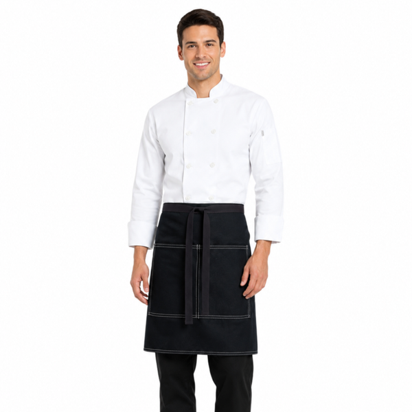Black Heavy Duty Front House Bistro Apron