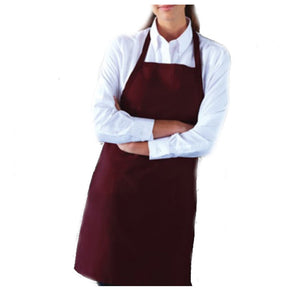 burgundy bib apron, kitchen chef bib apron, discount bib apron