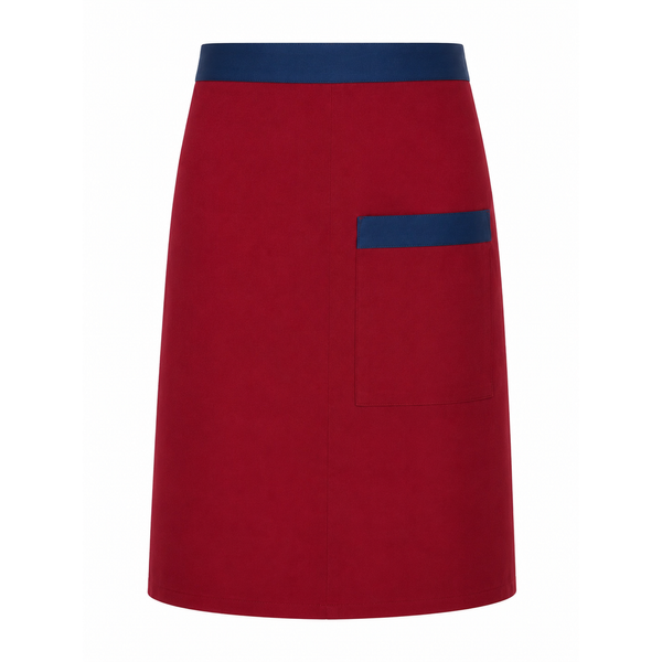 bistro apron, red burgundy apron, chef apron, front house bistro aprons