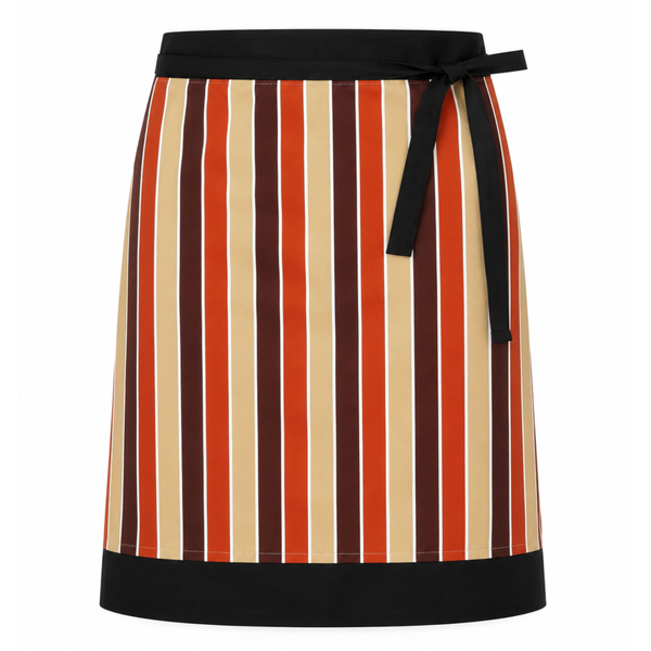 restaurant waist apron for chefs and servers, Durable half apron for restaurant staff.