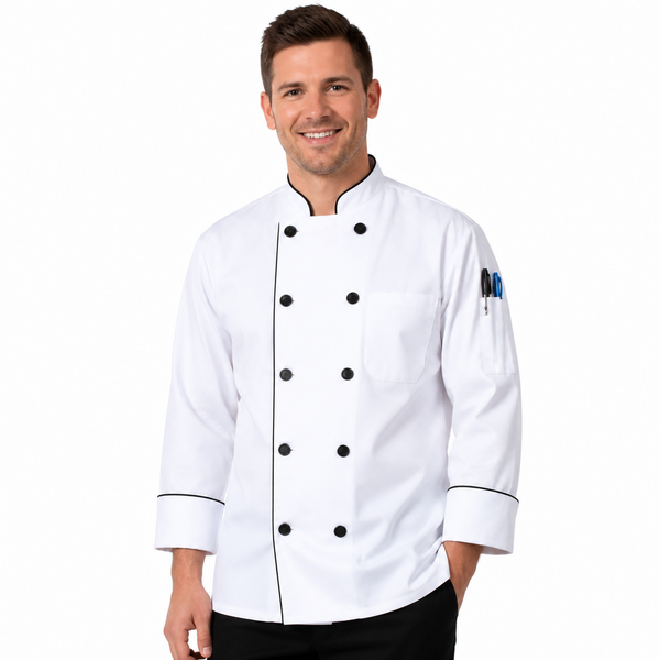 white chef jacket, white chef coat, chef coat, chef coats, chef Jacket, chef Jackets