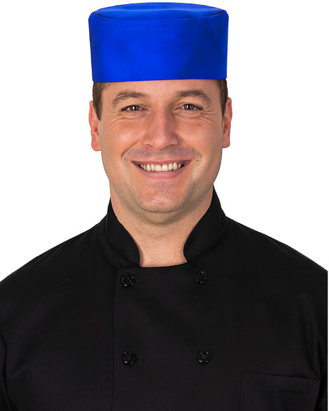 adjustable chef hat, blue chef hat, chef cap, classic chef hat, chef cooking hat