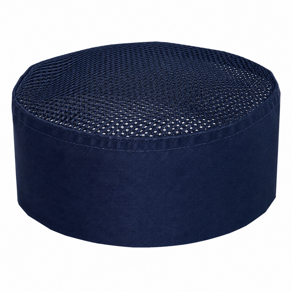 classic chef hat, sushi chef hat, navy-blue Cool Vent Top chef hat