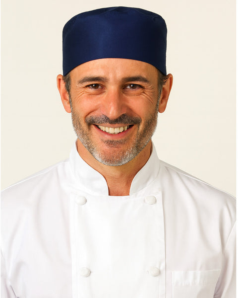 chef hat, chef skull hats, adjustable chef hats, vent chef hats, navy blue chef hats