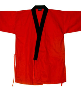 red sushi chef coat, sushi chef happi coats