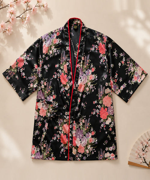 happi coat, Japanese happi coat, sushi server happi coat, short kimono, kimono