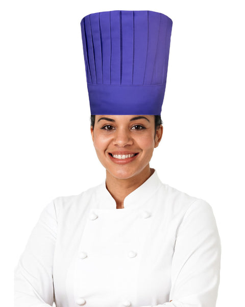 Traditional pleated chef hat for chefs and cooks