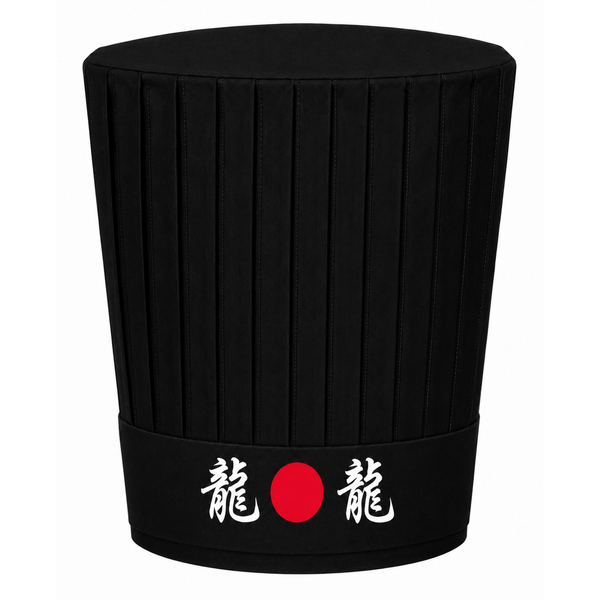 black Hibachi chef hat set, black chef tall hat set, Hibachi chef hat set, Hibachi chef uniform