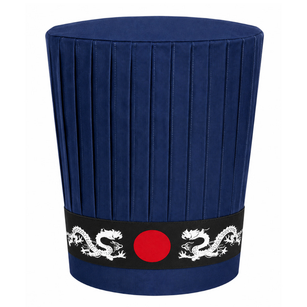 hibachi chef tall hat sets, navy blue hibachi chef hat set, hibachi chef hat set, hibachi chef uniform