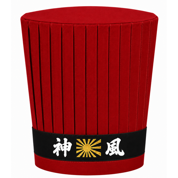 red Hibachi chef hat set, Tepanyaki grill chef hat set, Hibachi chef gifts, Japanese chef uniform, hibachi chef hat set