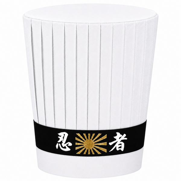 White hibachi chef hat set, hibachi chef hat set, hibachi chef uniform