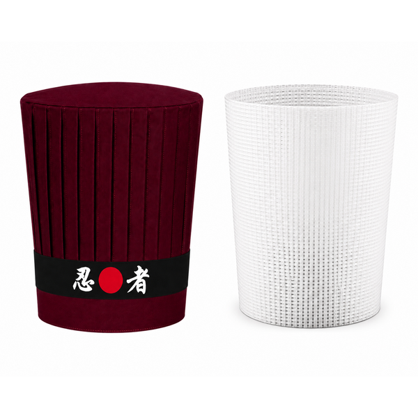 Professional Hibachi tall chef hat with hat support insert