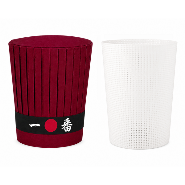 Teppanyaki chef tall hat set with Japanese headband