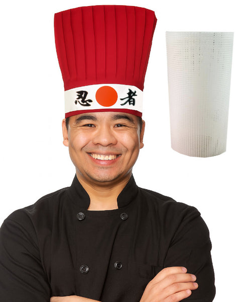 Hibachi chef uniform, Hibachi chef hat sets