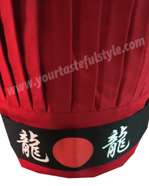 Japanese Grill Chef Hat set, hibachi chef tall hat