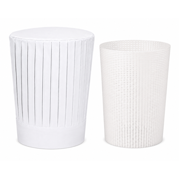 Mesh support insert net for tall chef hats and hibachi uniforms