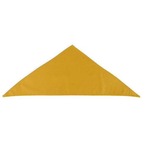 gold color neckerchief, gold chef scarf