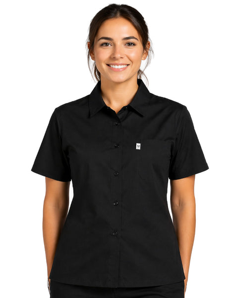 restaurant staff wearing utility shirts professional workwear