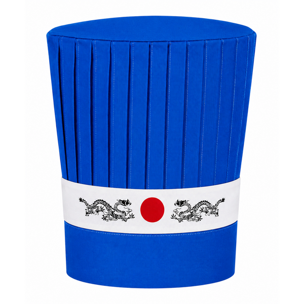Hibachi chef hat set, blue chef hat set, Hibachi chef uniform
