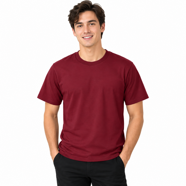 Burgundy restaurant crew T-shirt for waiters