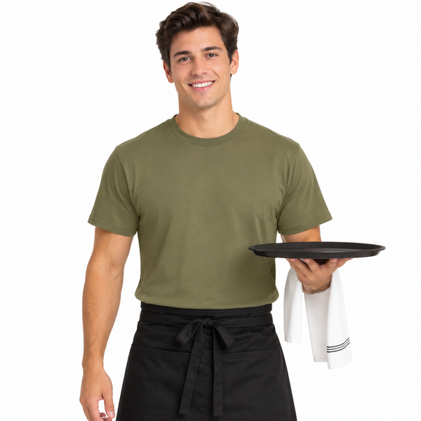 coyote brown food service crew neck shirt