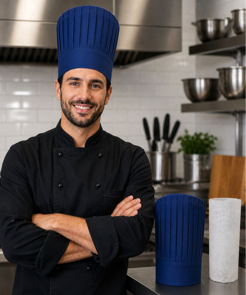 Chef hat support insert for hibachi chef uniforms