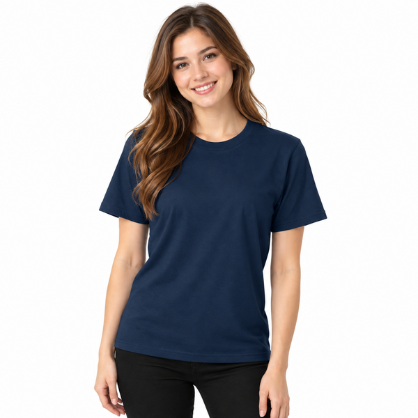 Navy restaurant staff crew neck shirt