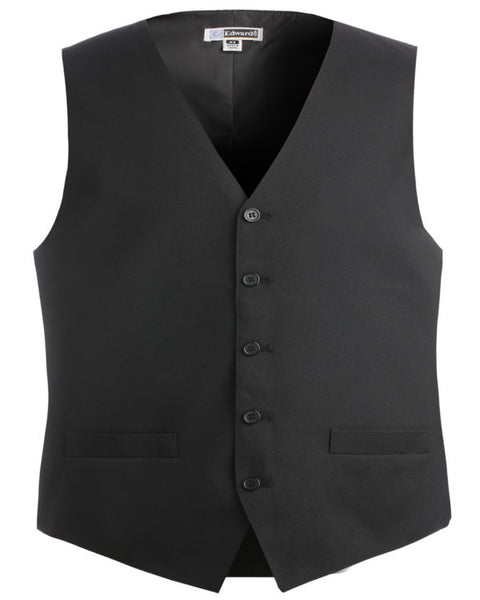 Men's Two Pockets V-neck Server Vests, Men's server vest, server vest
