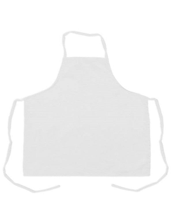 white bib apron, server bib apron, worker bib apron, bib apron