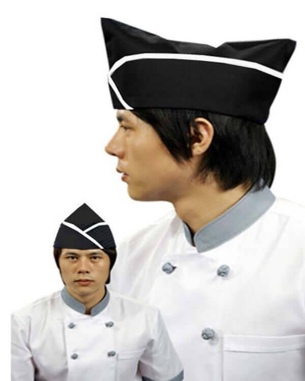 black and white garrison hat, garrison hats, server garrison hats