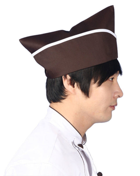 Garrison chef hat, coffee server garrison hat, pizza server hat, cooking chef hat