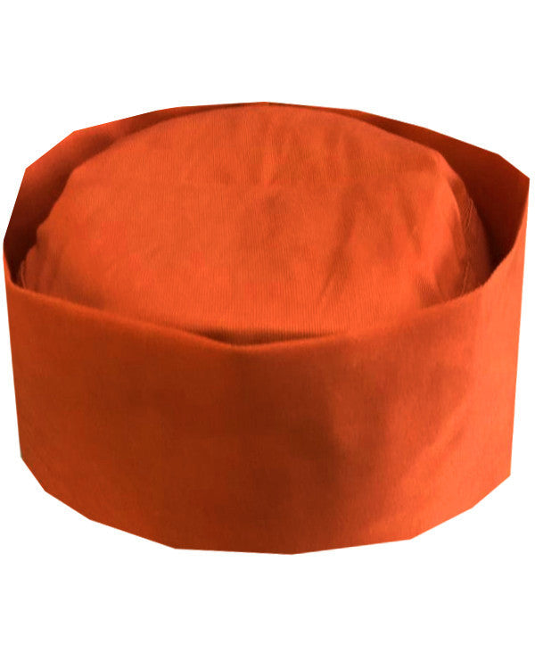 orange Chef Beanie cap, orange chef hat, orange hat, chef hat, classic chef hat